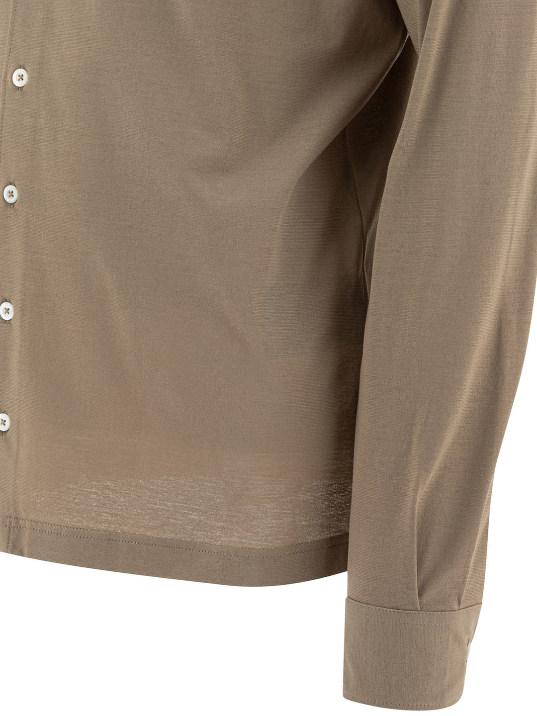 Herno Classic Cotton Shirt Shirts - Brown | 5828888da7b97d5e45ced8cd0f2178aef8a788ec