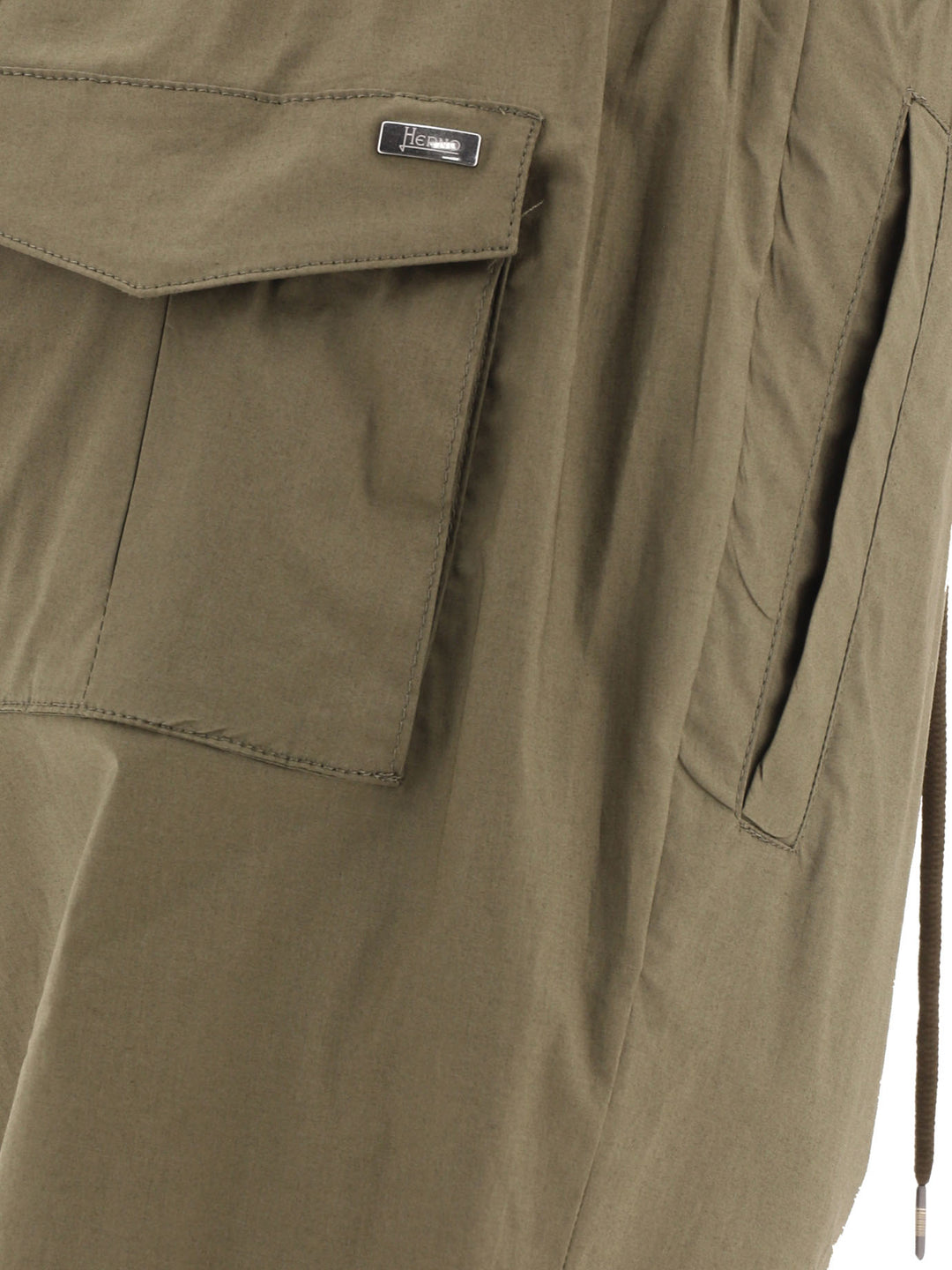 Herno Cotton Stretch Pants Trousers - Green | 378310d62cbb90ad8b6247f31ec9761e6af73d40
