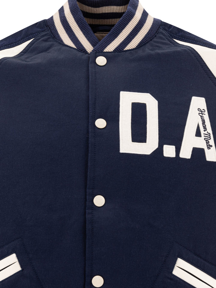 Human Made Vintage Style Bomber Jacket Jackets and Coats - Blue | 94731aa262f2e5e9473f8c533d406406b5b34b65