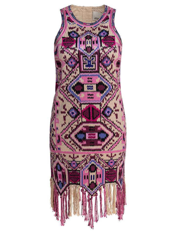 Isabel Marant Embroidered Dress With Bangs Dresses - Pink | ff6caafa7c9cc73888b92d10d5797f50f92c7203