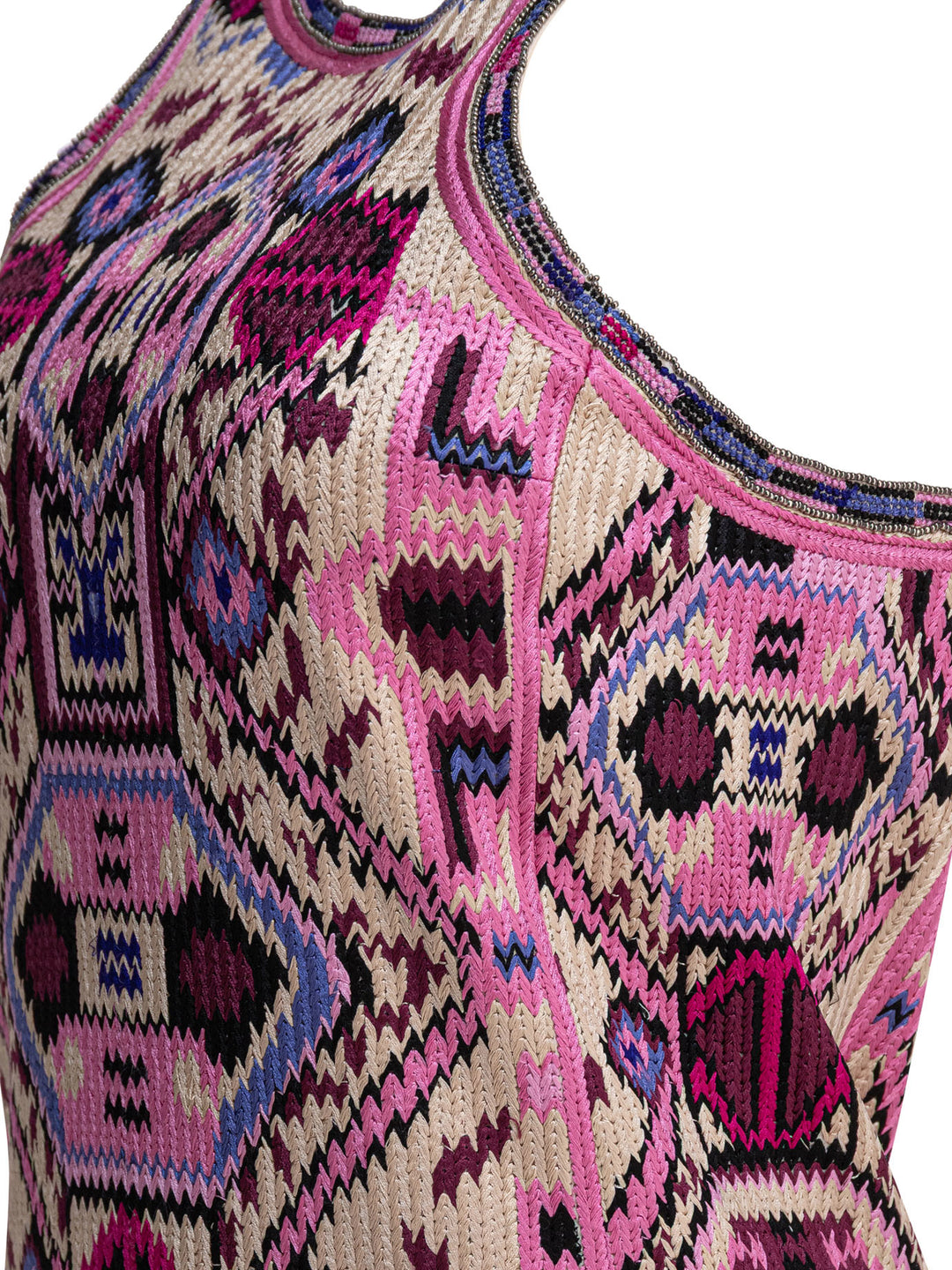 Isabel Marant Embroidered Dress With Bangs Dresses - Pink | 7c95754f47cb6bd33e206e18ba3fb9e7b2362faf