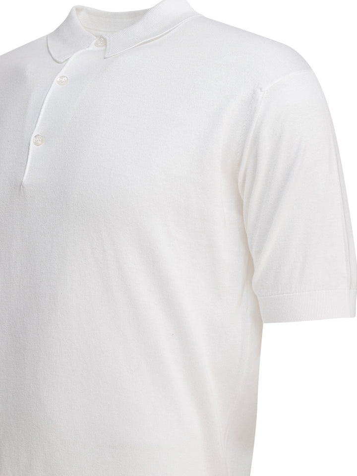 John Smedley Adrian Polo shirts - White | c2f6e9d206a736fa6629970bb8c72fc991e5c5f3