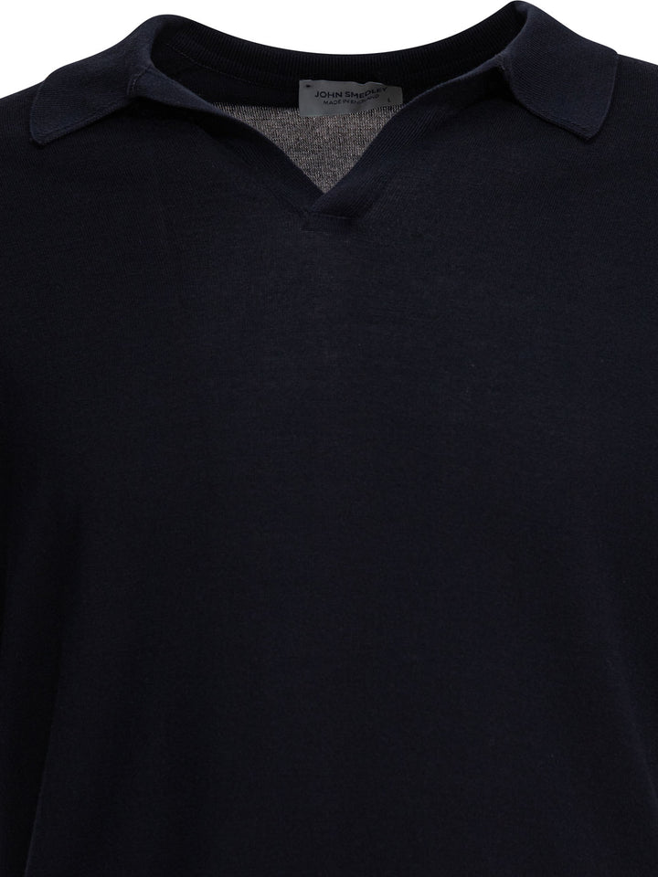 John Smedley Noah Polo shirts - Blue | 0c34c9aebf57a255362a287bbd7138df93199f46