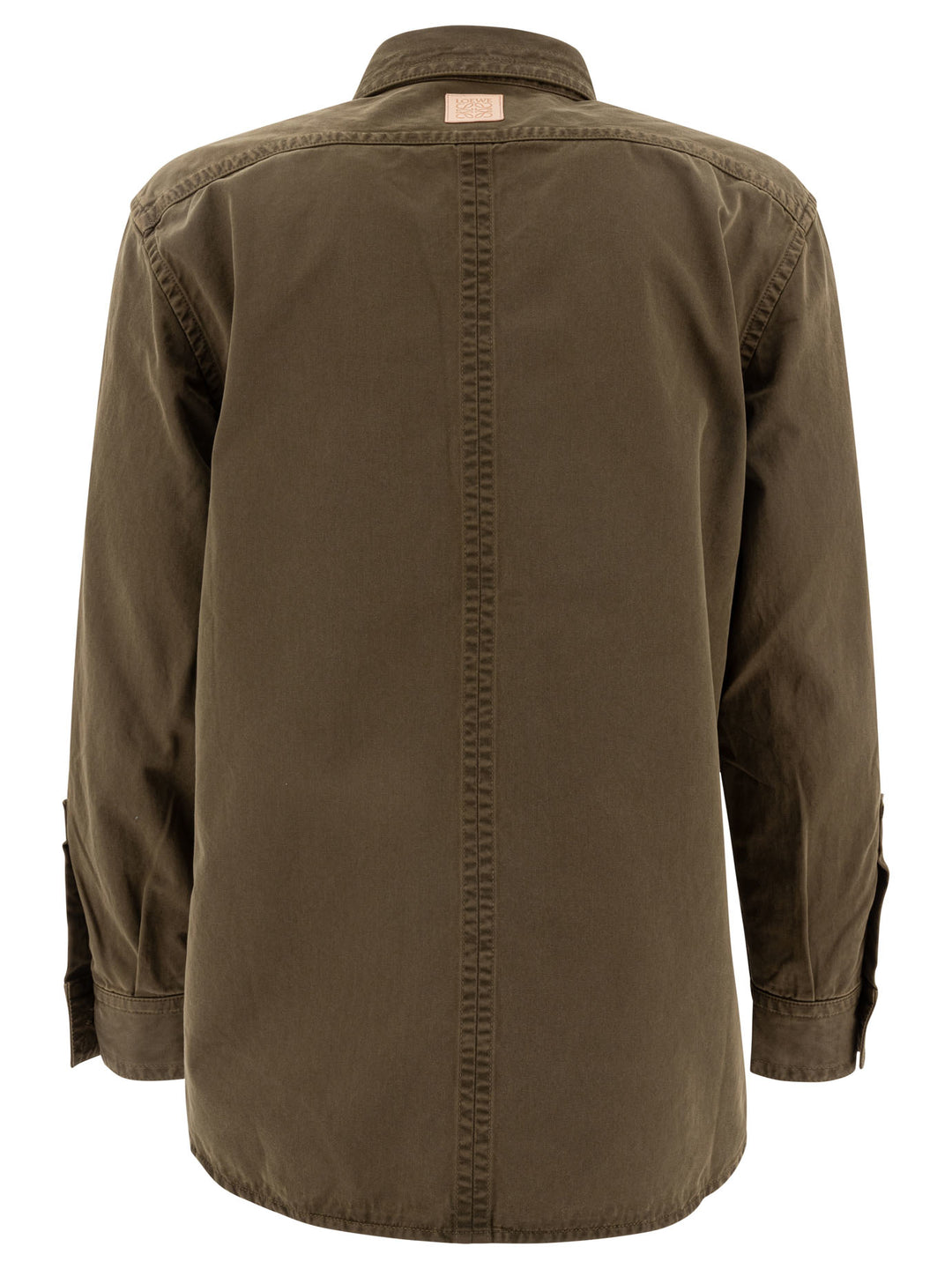 Loewe Cotton Overshirt Jacket Jackets and Coats - Green | 25741eec440e70afbda82b3e786466deadc152a1