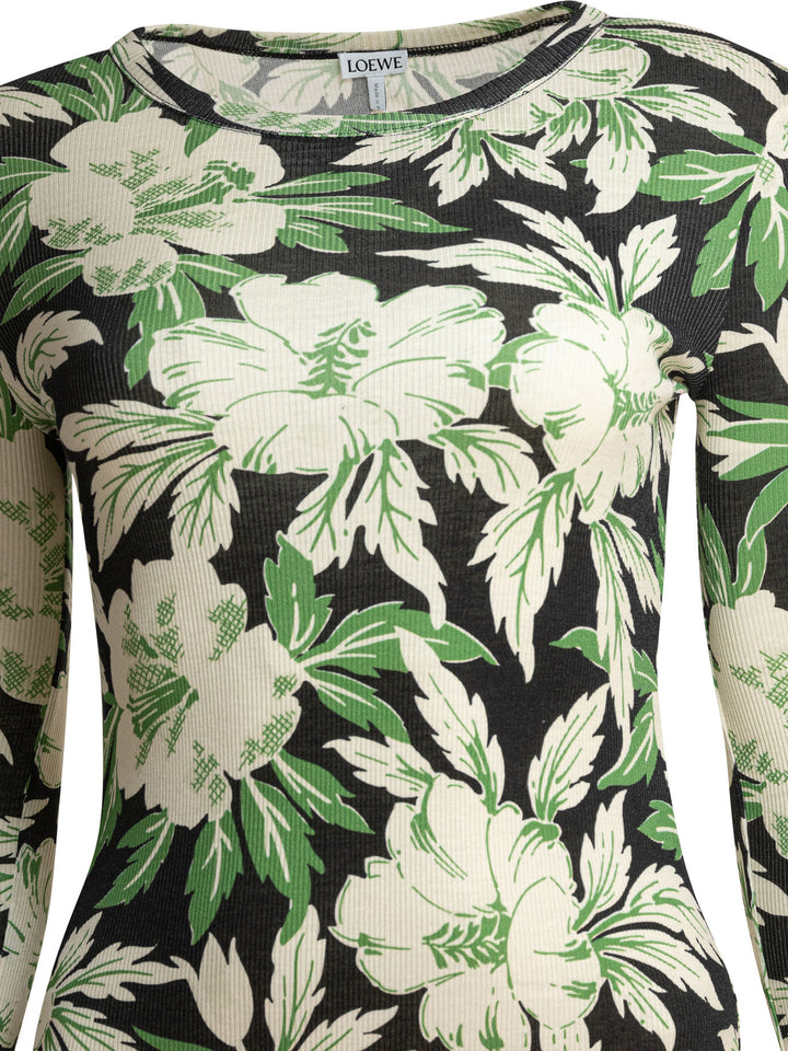 Loewe Floral Dress Dresses - Green | 86faa3a11c5ce64f83629d8655ccfc2d368ef99b