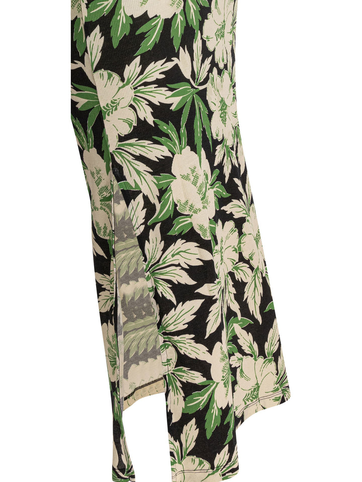 Loewe Floral Dress Dresses - Green | 9a9d2722a082144678ffdd32a00f272f916ae64b