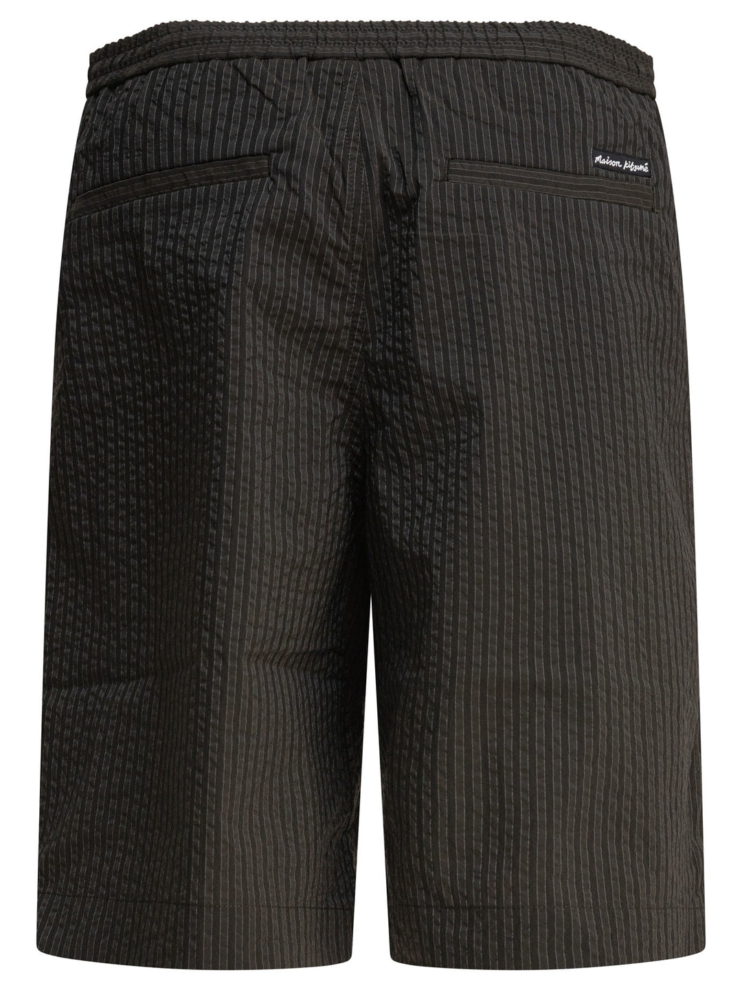 Maison Kitsuné Striped Seersucker Shorts - Green | 8af8ff1a7ca53c47d90ea2e0acd161c72b9b259d
