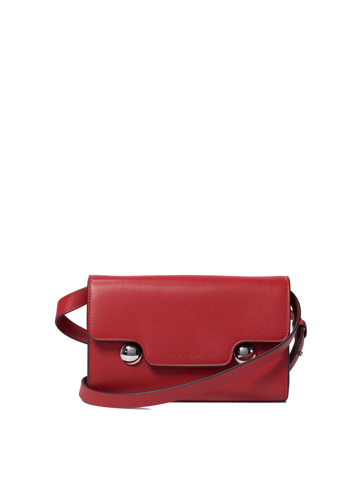 Marni Trunkaroo Crossbody Bags - Red | 2839f24953d7a0b5c294cde0fe1f3da0523522c6