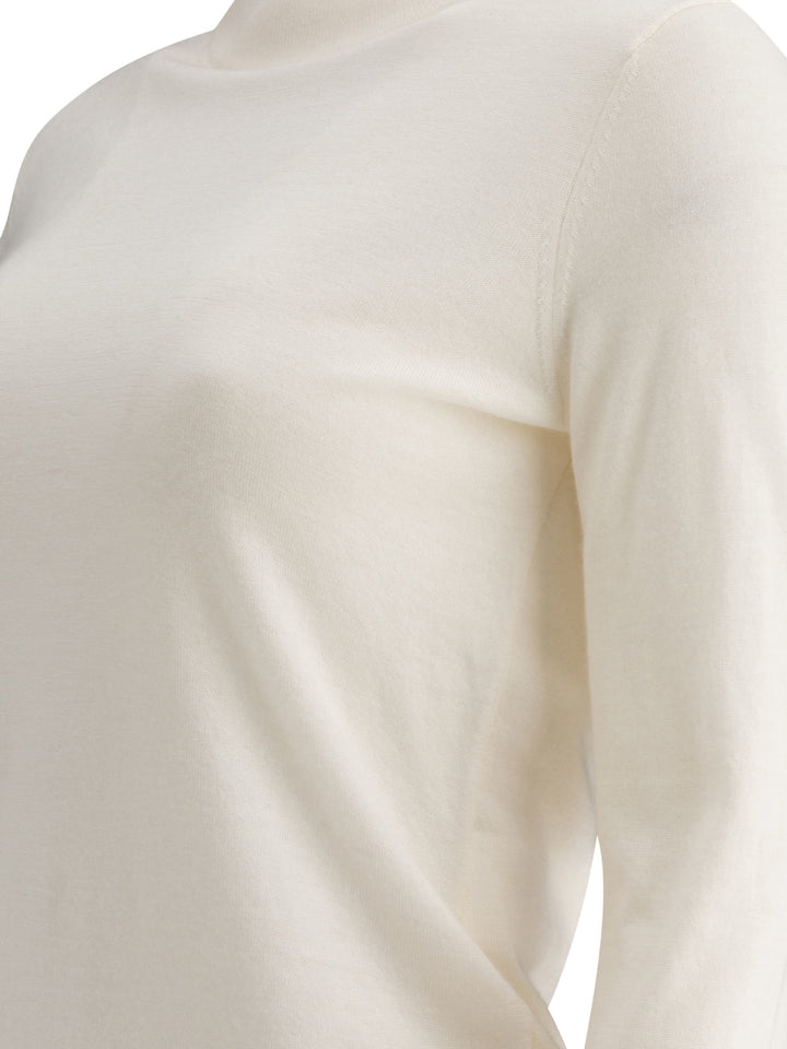 Max Mara Cashmere Turtleneck Knitwear - White | 90dc0275d970d3b04efee89f0cf017b860e38db3
