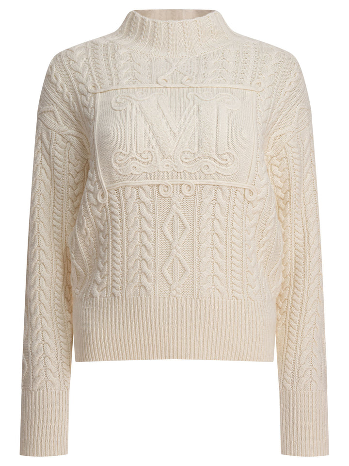 Max Mara Wool And Cashmere Sweater Knitwear - White | bbef3d555c84cba42506d89e8a444d3d8834b58b