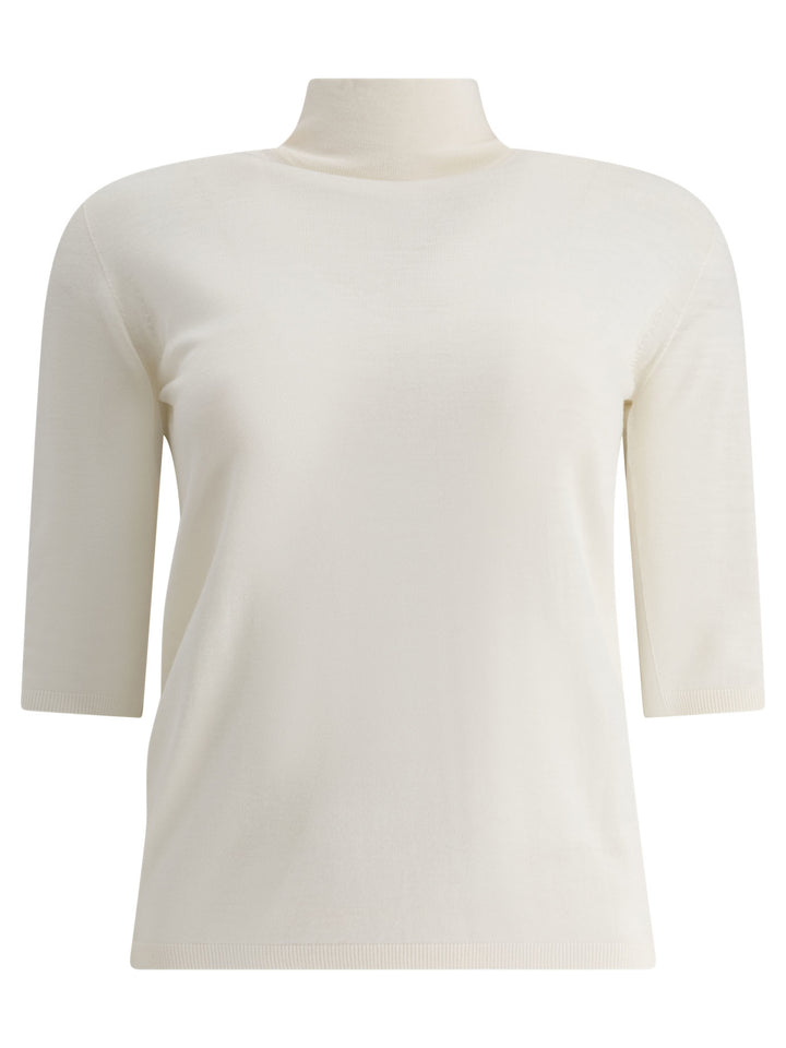 Max Mara Wool Turtleneck Knitwear - White | 552e8c254c1ab5c31b5633d64667172052ed2538