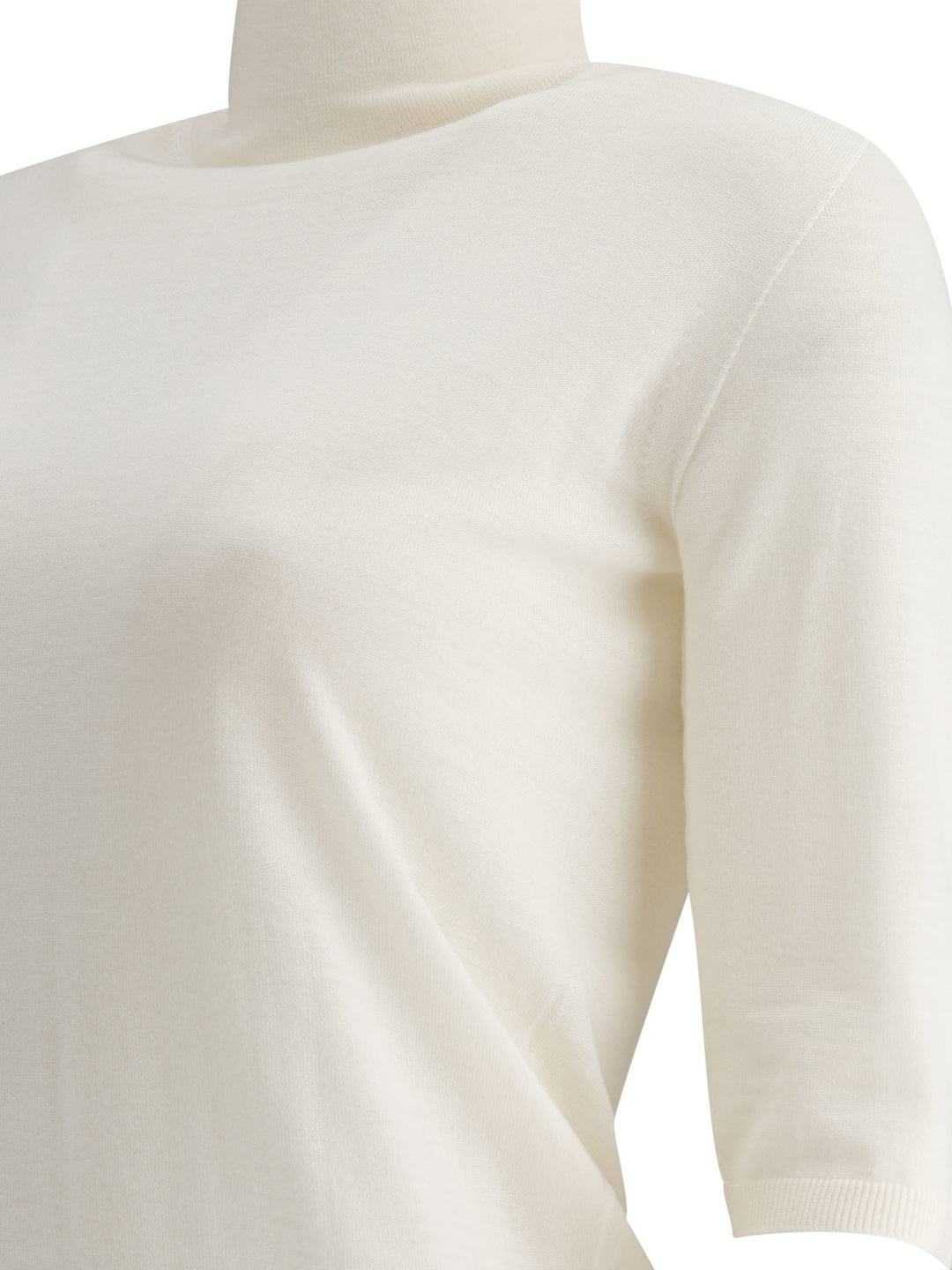 Max Mara Wool Turtleneck Knitwear - White | fd433664d77f603ffc85c33ae6d42ded525fa040