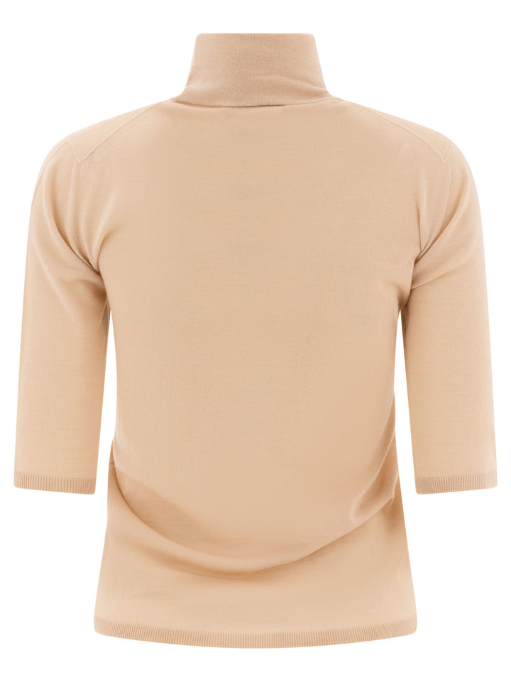 Max Mara Wool Turtleneck Knitwear - Beige | 01cf7ca13c1bfce8fb35ab0e2684259026646bda