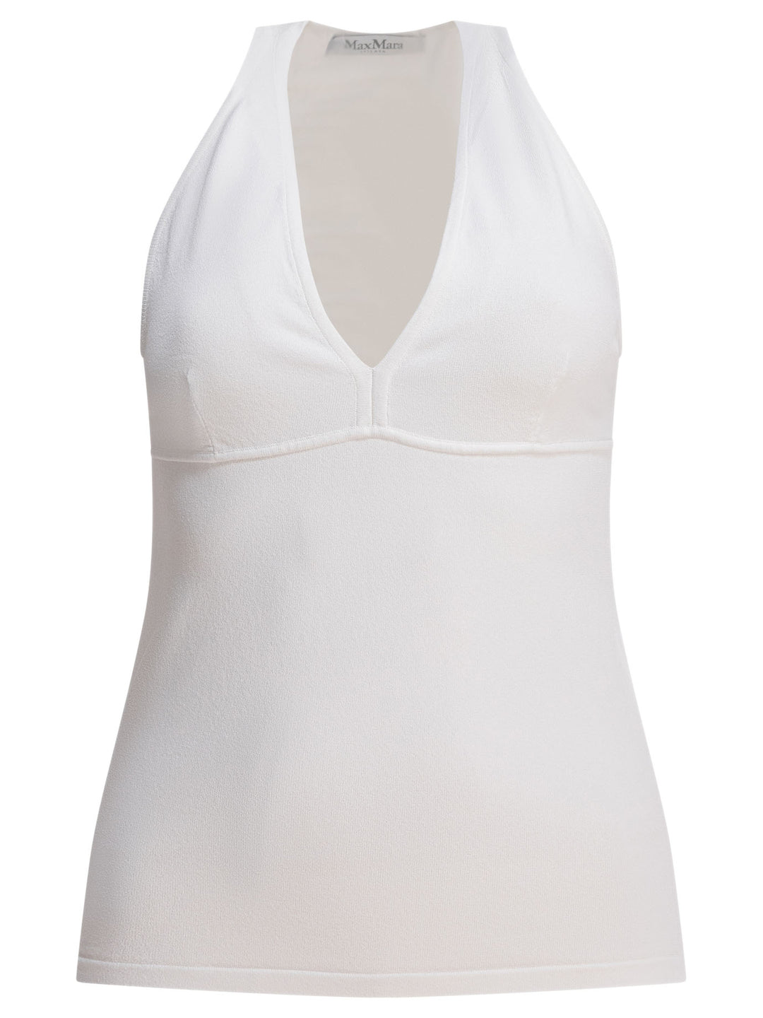 Max Mara Viscose Top Tops - White | 07644a86811d41d379a025b3407be2bd00a8b494