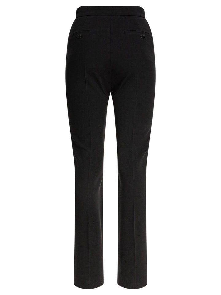 Max Mara Straight-Leg Trousers - Black | 4ab3834f78bdedca755e91a5c517405fb9546fa6