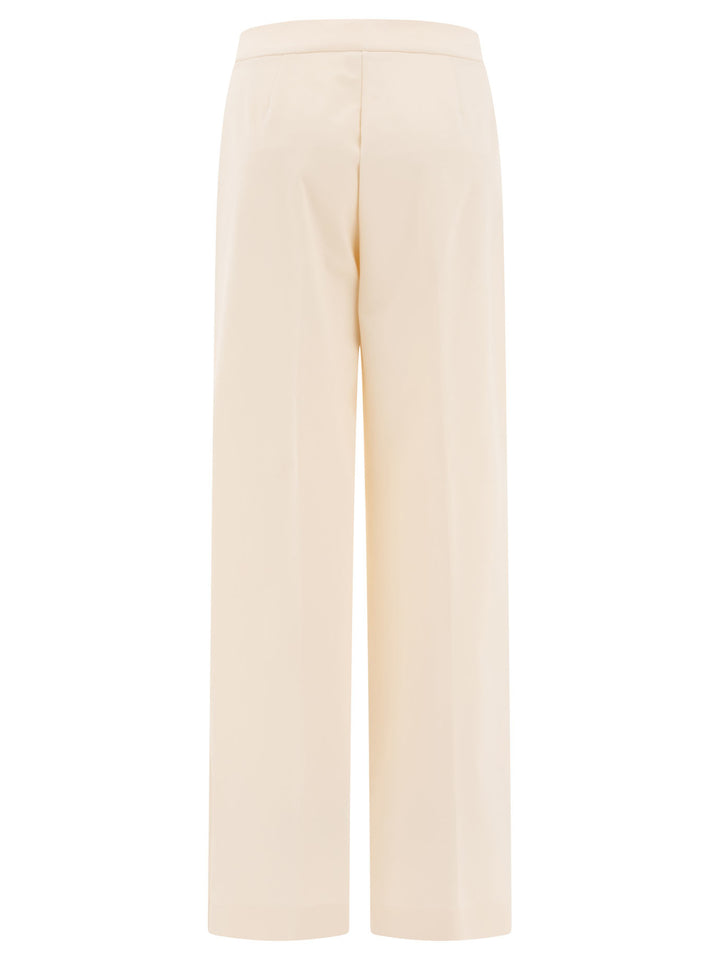 Max Mara Straight-Leg Trousers - White | 6dd61c6a49565de92ec1e0d367bf3f272daf2541