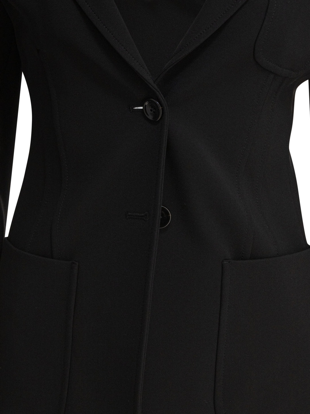 Max Mara Slim Jersey Blazer Jackets and Coats - Black | c7611084ec73e9ea171570cc3f1c1649651053db