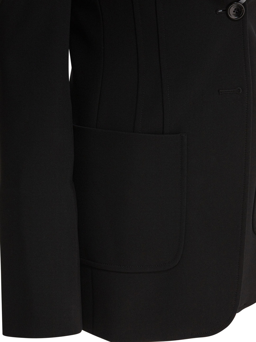 Max Mara Slim Jersey Blazer Jackets and Coats - Black | 0f01f3f241d989ef45f64f27f3104e523300a6d0