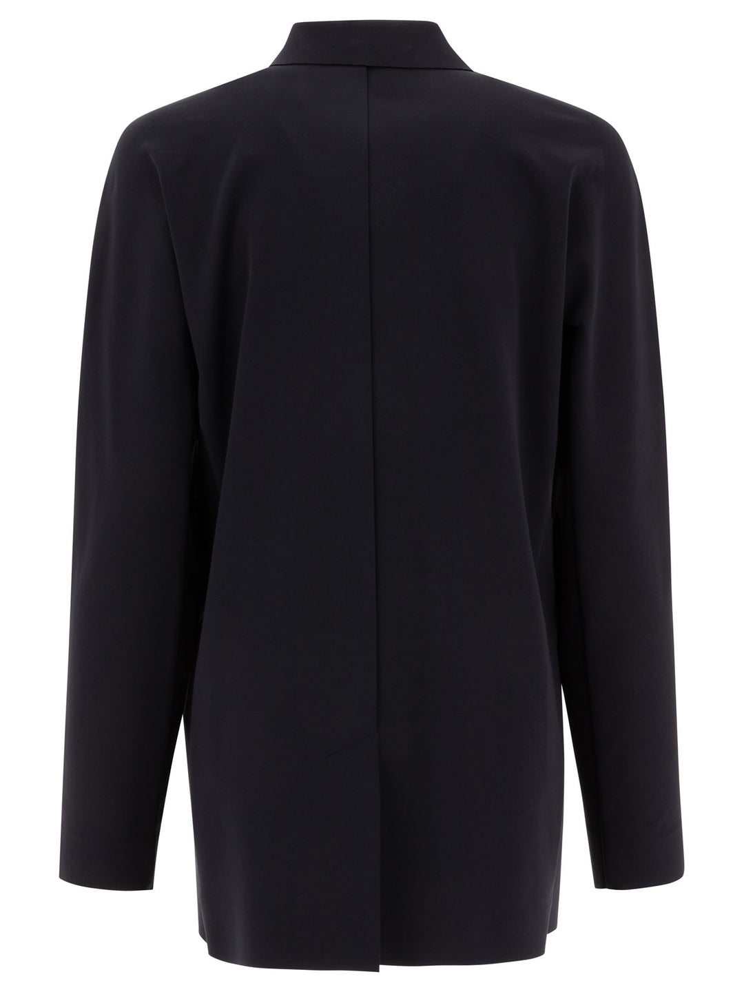 Max Mara Single-Breasted Jersey Blazer Jackets and Coats - Blue | 0e93c5e2a6968161a0bc7b25c769536add7df0d8