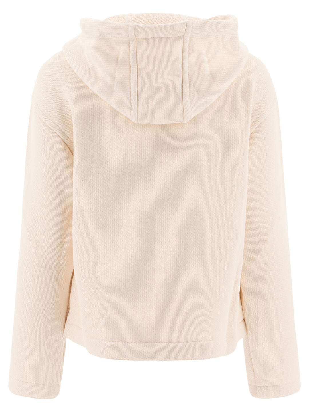 Max Mara Hoodie With Embroidered Logo Sweatshirts - White | 00e9e1282294f504a8f7297a66bba75a8acb13a7