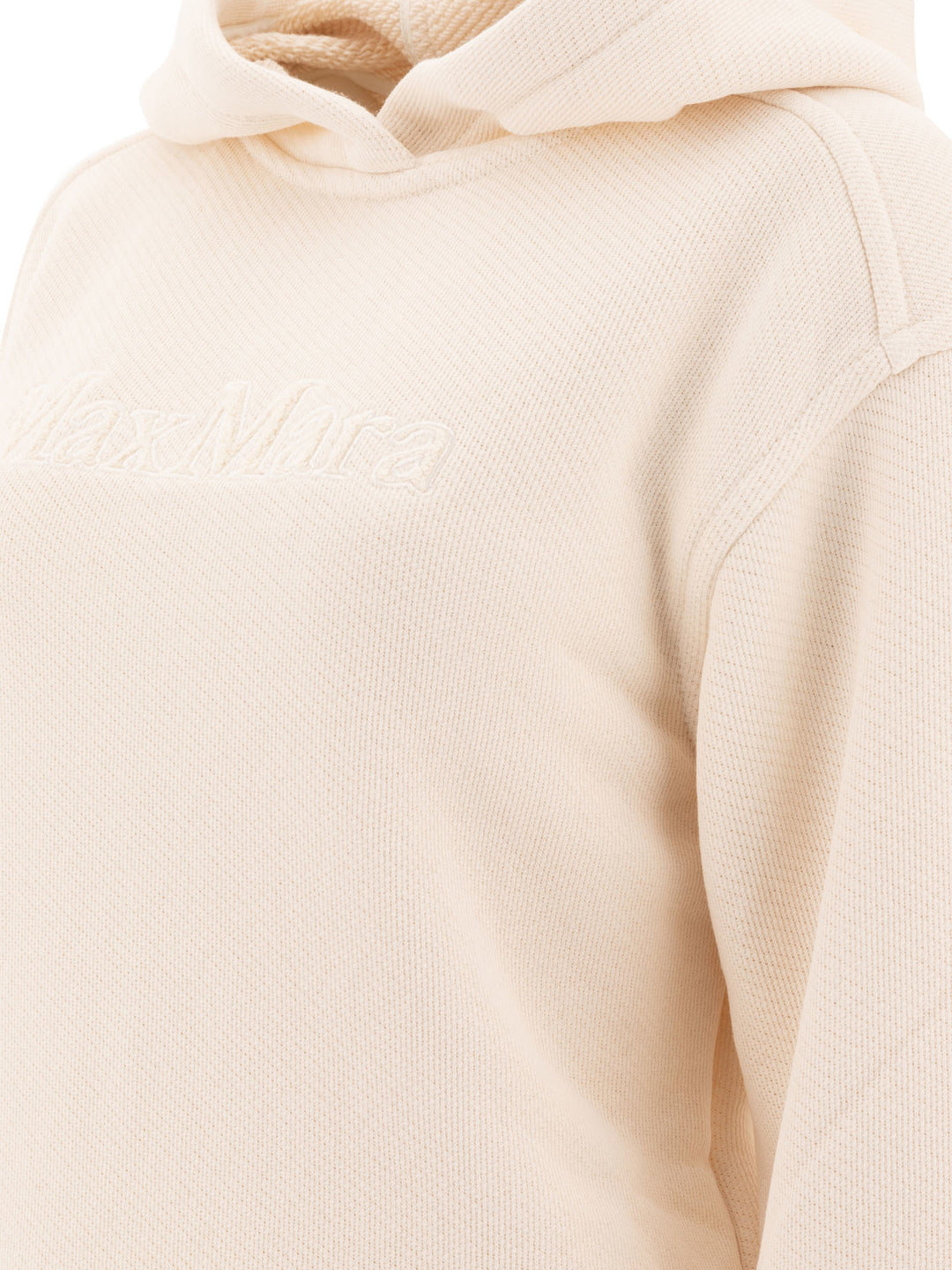 Max Mara Hoodie With Embroidered Logo Sweatshirts - White | 4465e005678b3557ba31ab44007a0ef4d772323e