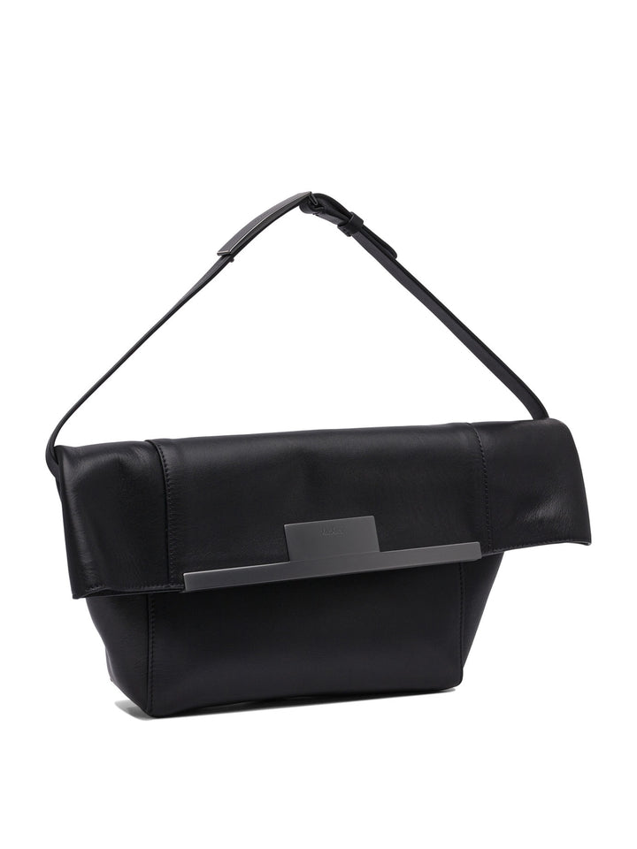 Max Mara Clasp Shoulder Bags - Black | 8417a5c308e2c0da8ab89949a12fdcf2e9d2ad6b