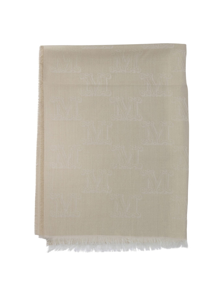 Max Mara Silk, Wool And Cashmere Scarf Sciarpe & Foulard - Gold | 7117e869e77577600bbe42eb7e7c923cfee4cabc