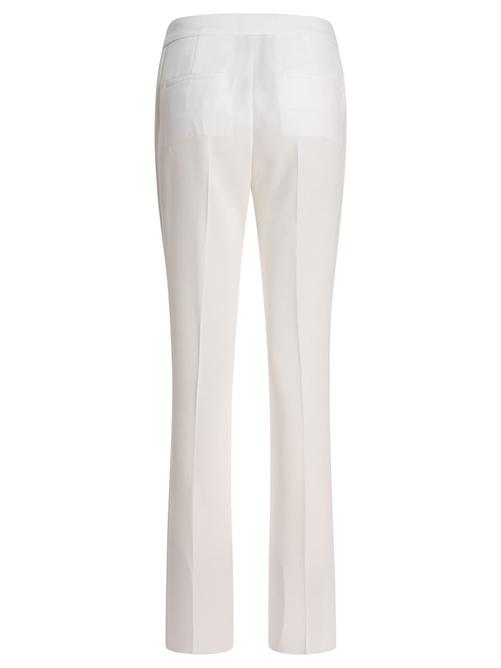 Max Mara Pianoforte  Trousers - White | bd3692d704cb0fa43ffbe63d624bd125bc47ee10