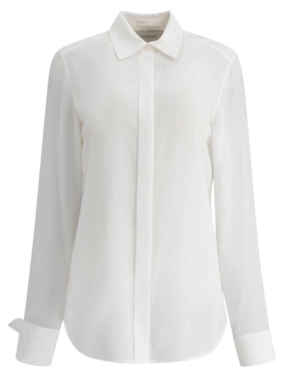 Max Mara Sportmax Silk Shirt Shirts - White | 2178668b6db226c0b7966ec98ce225f6be351e0a
