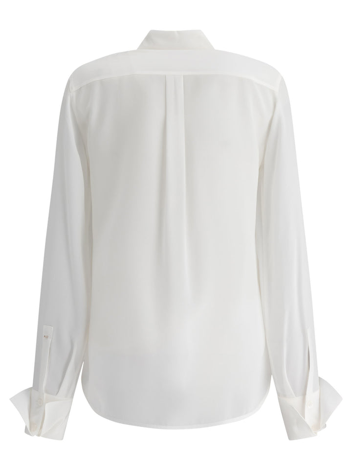 Max Mara Sportmax Silk Shirt Shirts - White | bbdbdf3017a2312a87bbb55bb02caa66b16309a9