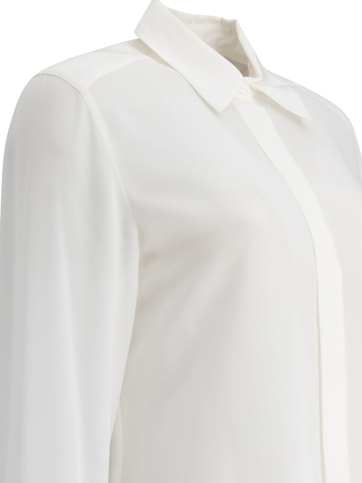 Max Mara Sportmax Silk Shirt Shirts - White | 25394b5d5455f4969721526c7ed49a0c90b6c798