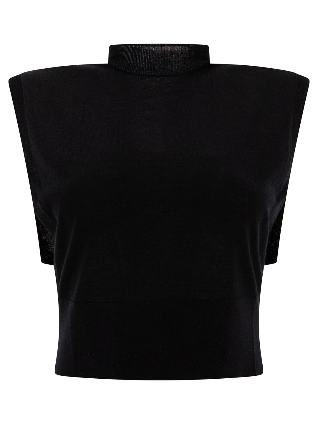 Max Mara Sportmax Cotton Sleeveless Top Tops - Black | ad49ad927f21dda79c47847f9eff272f6f1e3b4a