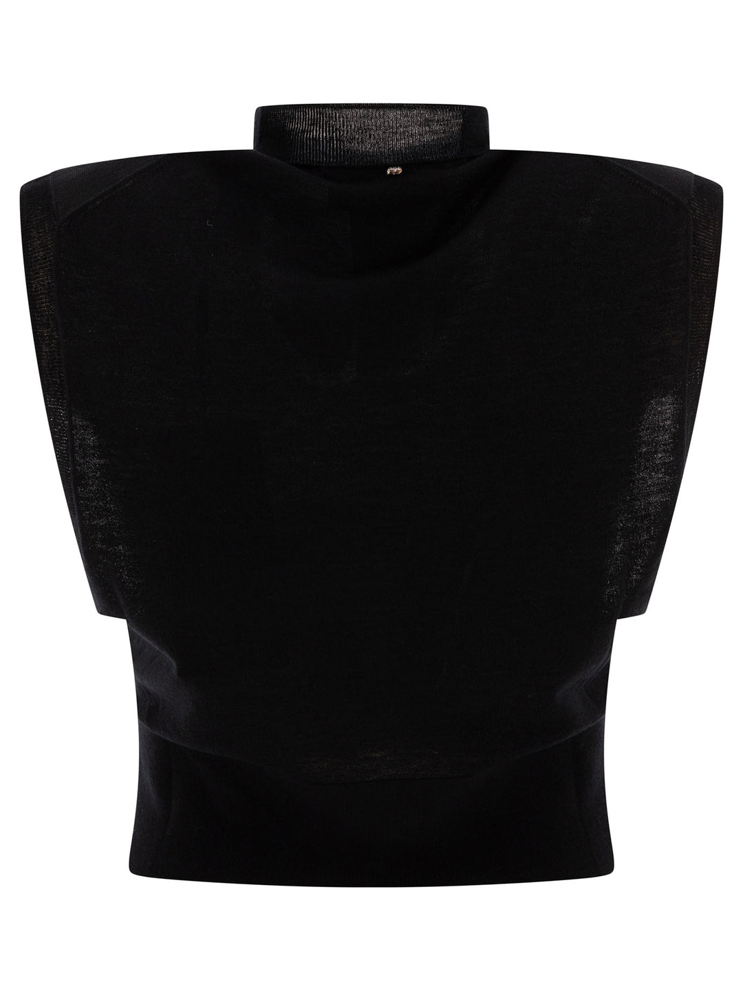 Max Mara Sportmax Cotton Sleeveless Top Tops - Black | e9811f35e0f477a2dca6ca2c34455f9f6931b2b6