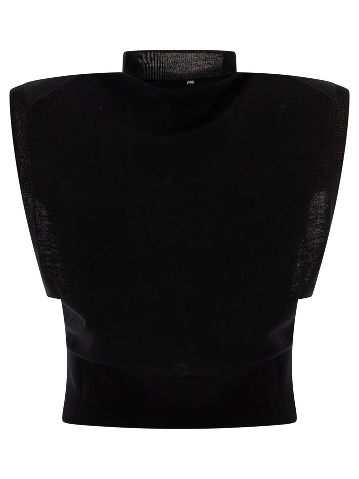 Max Mara Sportmax Cotton Sleeveless Top Tops - Black | e9811f35e0f477a2dca6ca2c34455f9f6931b2b6