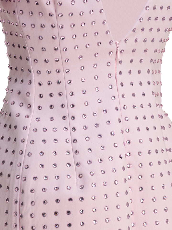 Max Mara Sportmax Short Dress With Open Back Dresses - Pink | 0ebe9e74dbbc76a076f58f7a7ba09dd0a7bd1237