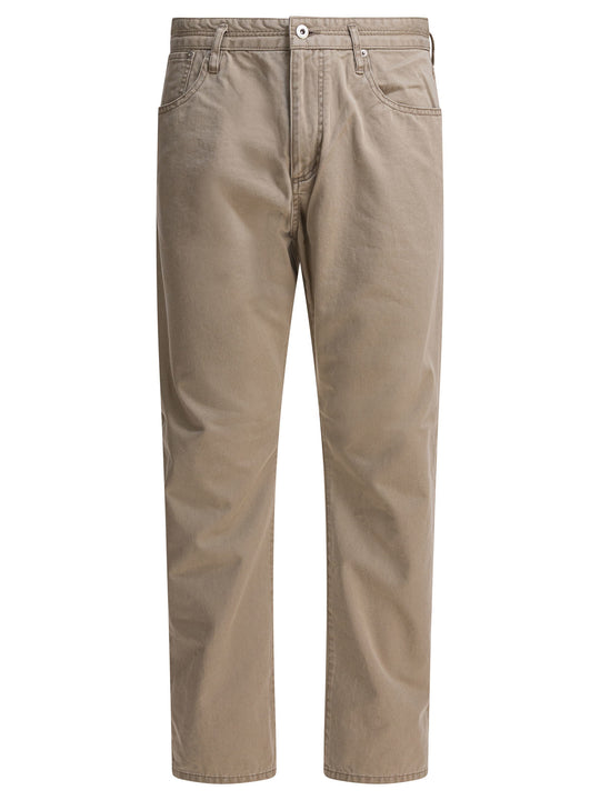 Five-Pocket Cotton Pants Trousers Beige