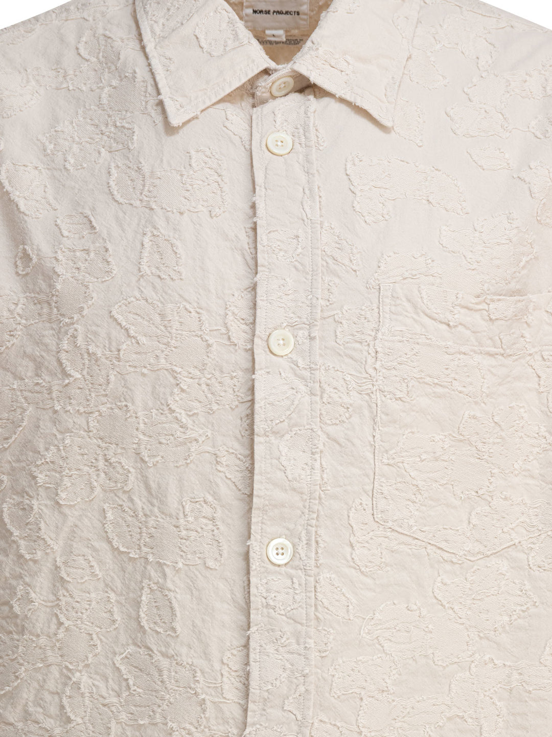 Norse Projects Ole Fil Coupe Ss Shirts - Beige | 6dde4405462958708f140d22652fd6ce881bf364