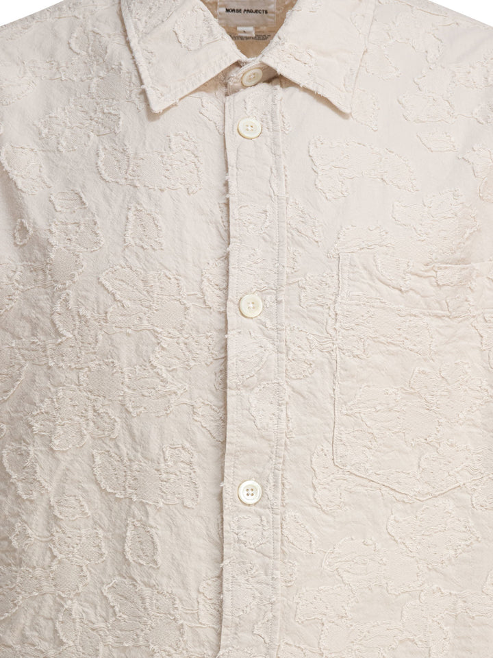 Norse Projects Ole Fil Coupe Ss Shirts - Beige | 6dde4405462958708f140d22652fd6ce881bf364