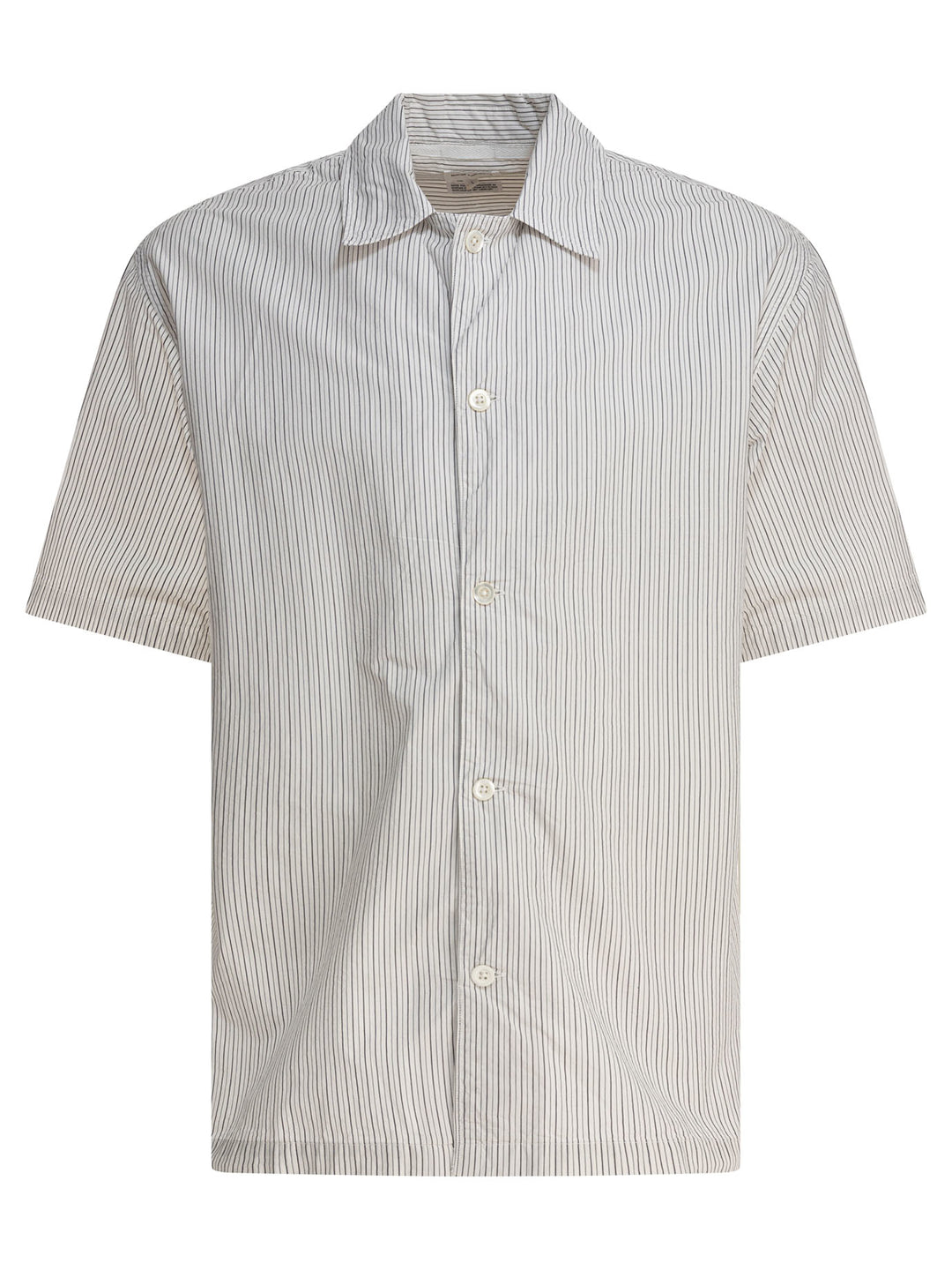 Norse Projects Mads Poplin Stripe Ss Shirts - Beige | b7ddd0a917a2491cbdd46723c290a0a683995be5