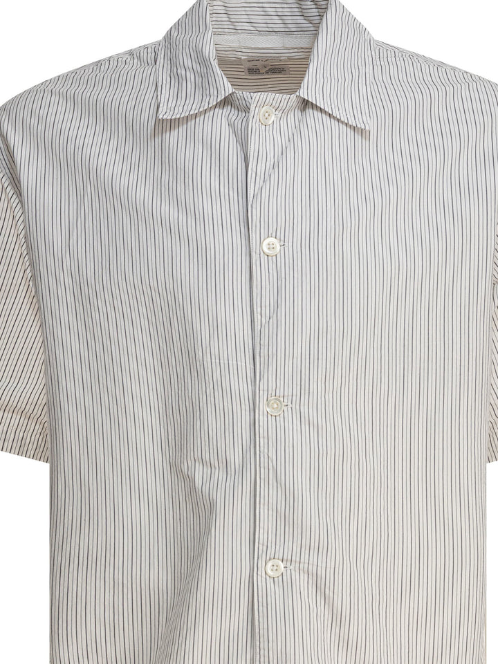 Norse Projects Mads Poplin Stripe Ss Shirts - Beige | 43320669ad8ec76b308ad81bce4532d150bc518f