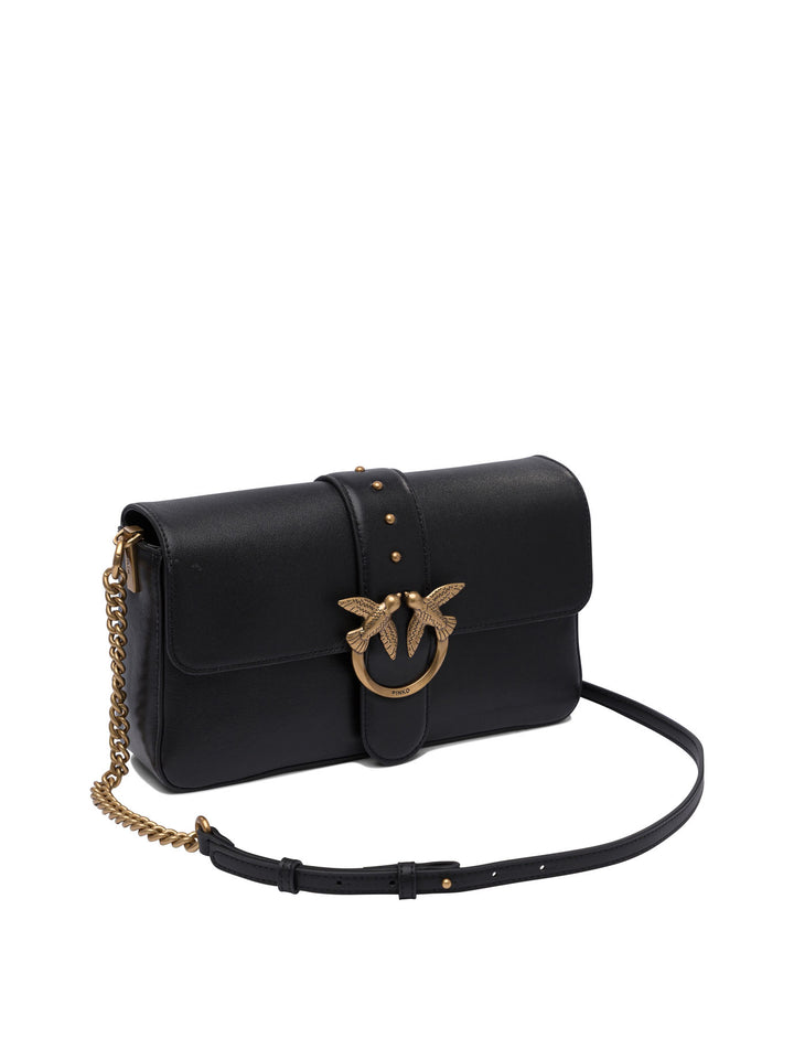 Pinko Love Bag Crossbody Bags - Black | 8204d2fc365f88202e5b6056f3d519a9e076b618
