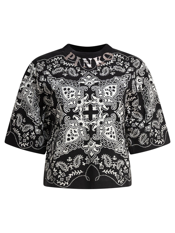Pinko  T-shirts - Black | fe368b6ce39524555bc6f3342b505512ddc44195
