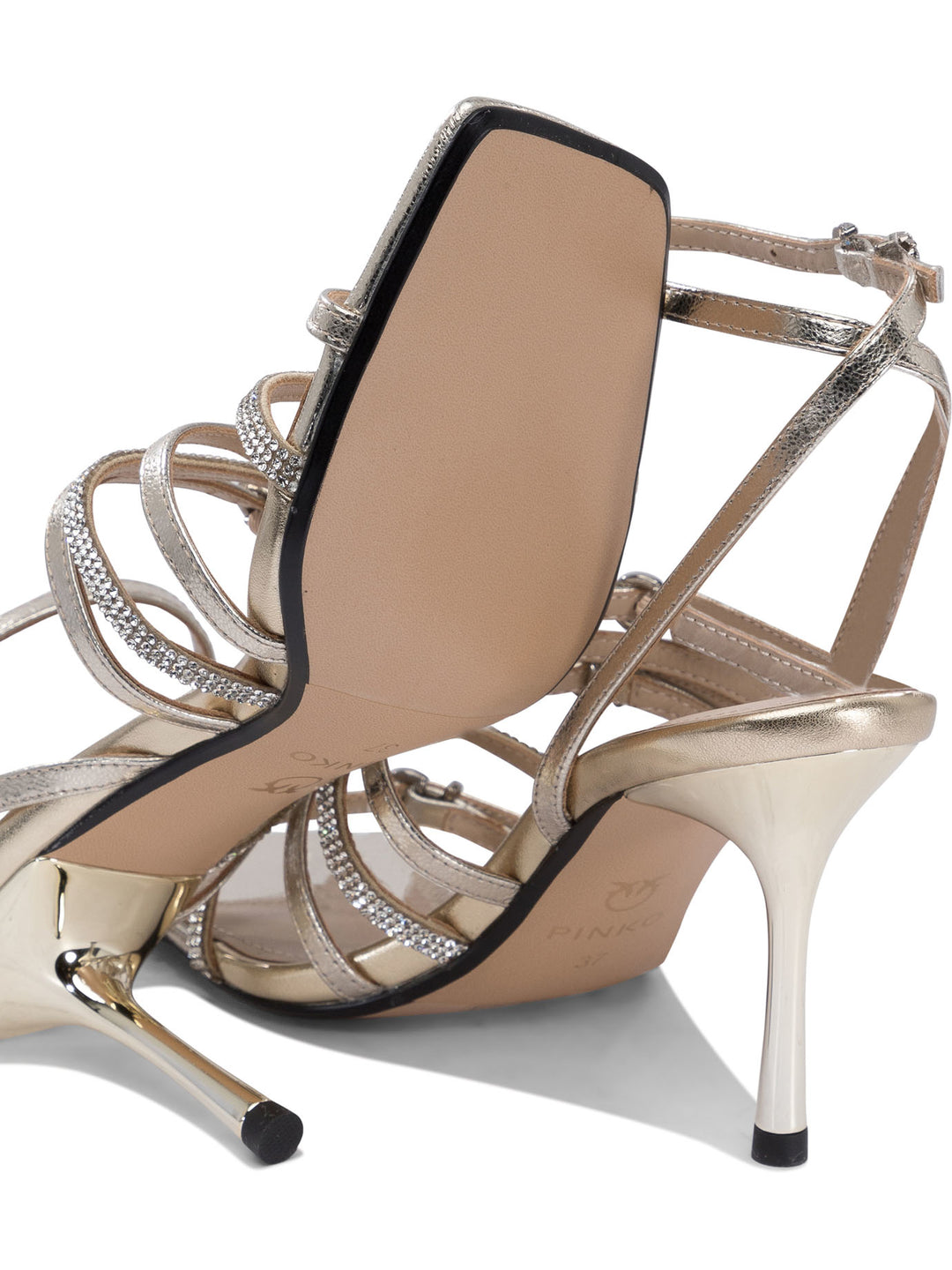 Pinko  Sandals - Gold | 155cfd9188c4848e7a001ed70c7ed83835a55bb6