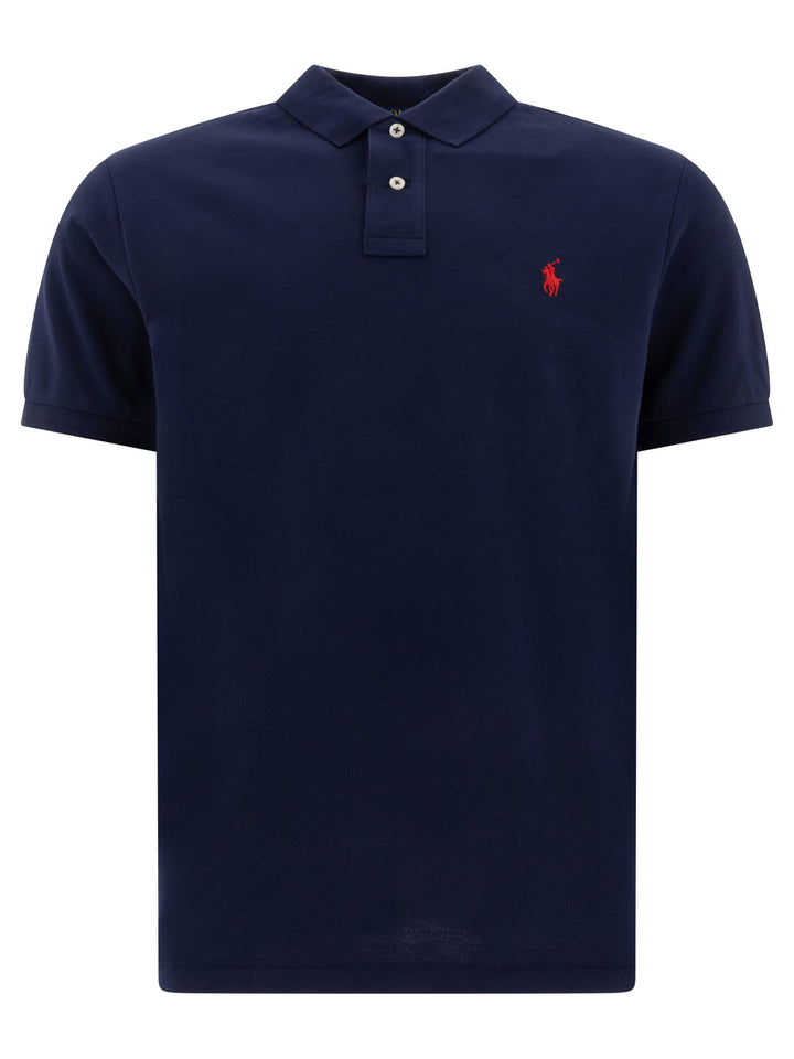 Polo Ralph Lauren Pique Polo Shirt Polo shirts - Blue | f929532a6e26c2db193de4856ef6490b07c4acb8