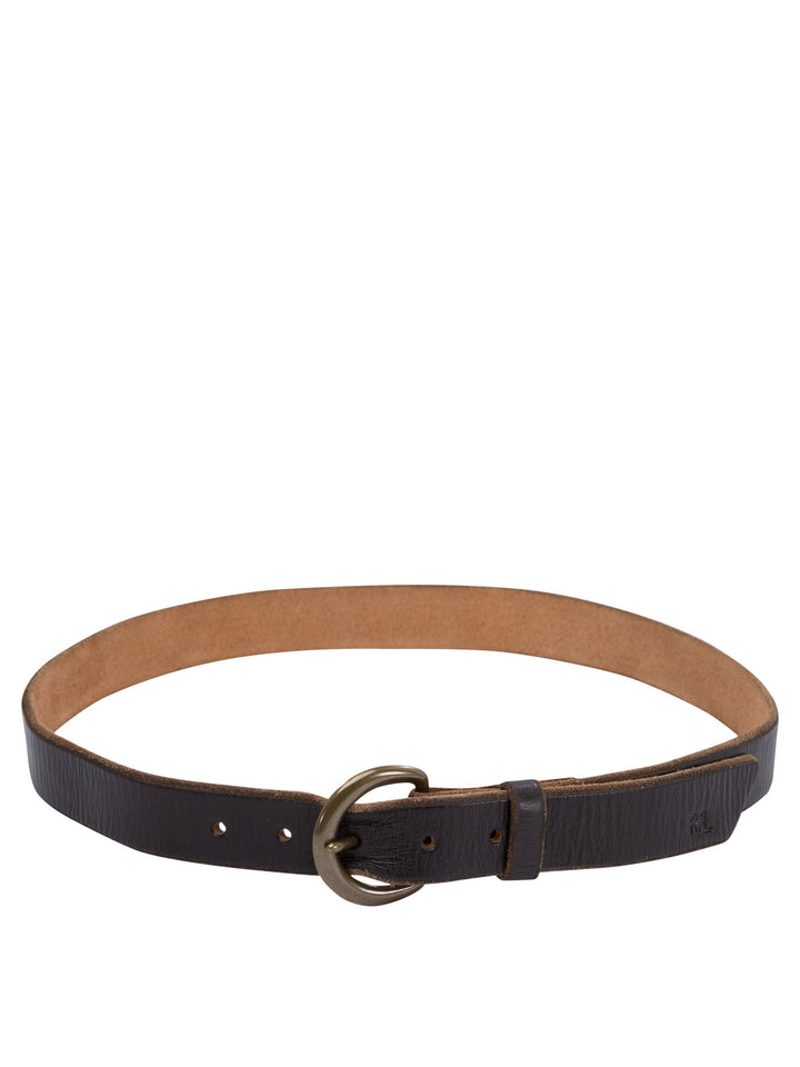 Rrl By Ralph Lauren Hammered Leather Belt Belts - Brown | 7f807a3d84d53ed382339928a7e31af33ebff498