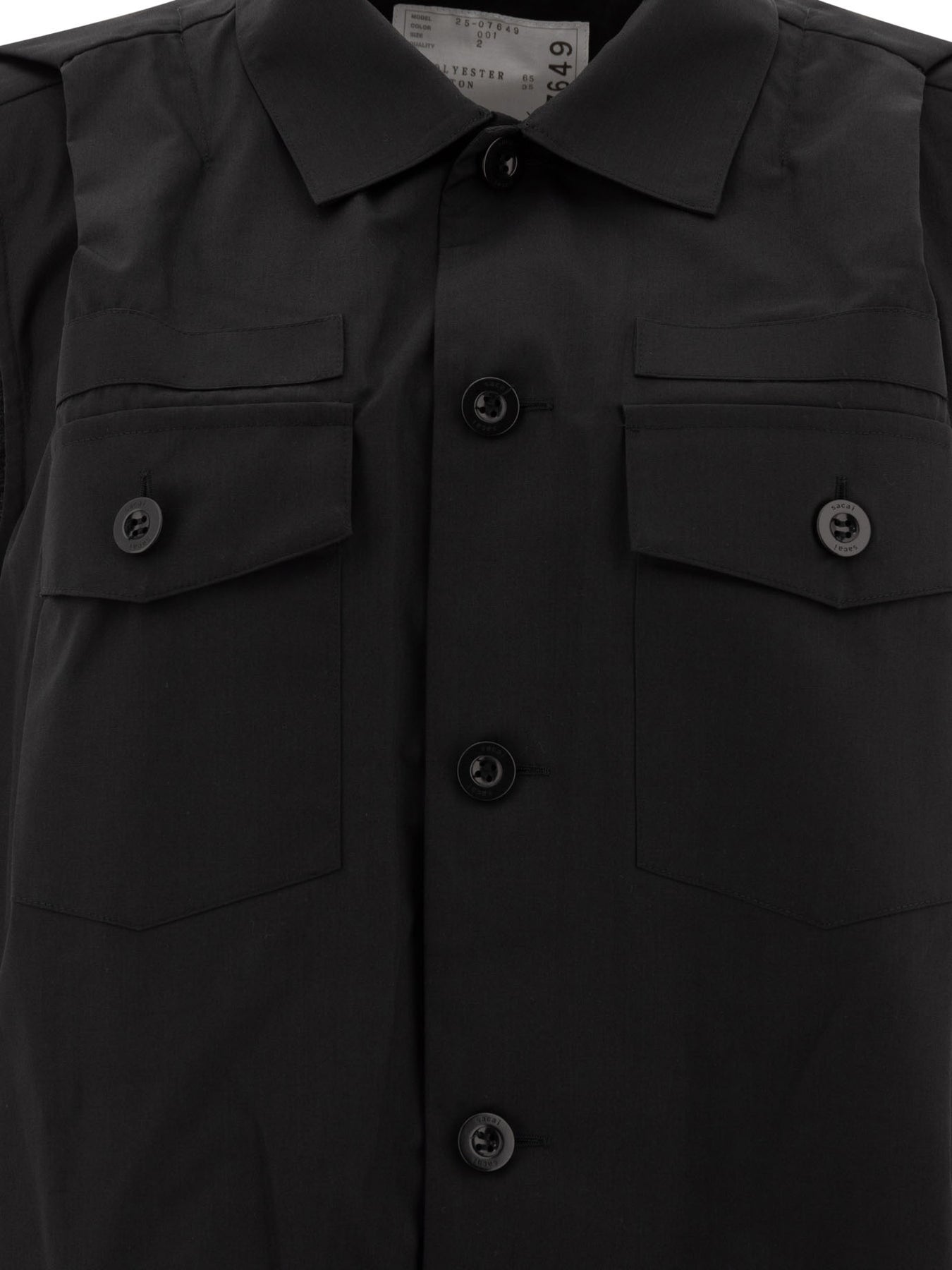 Sacai Shirt Dress Dresses - Black | 4d9315c396e0179980c699ea5488bff6fff343f6