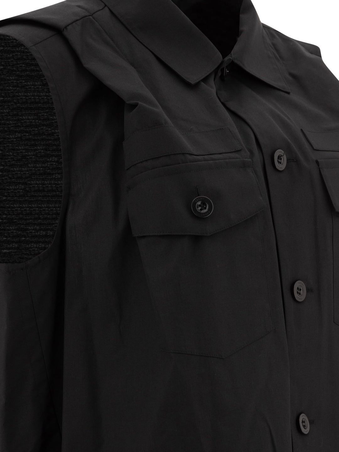 Sacai Shirt Dress Dresses - Black | bb4e7664f176769f2d9a5dc5bf44f331f04496a6