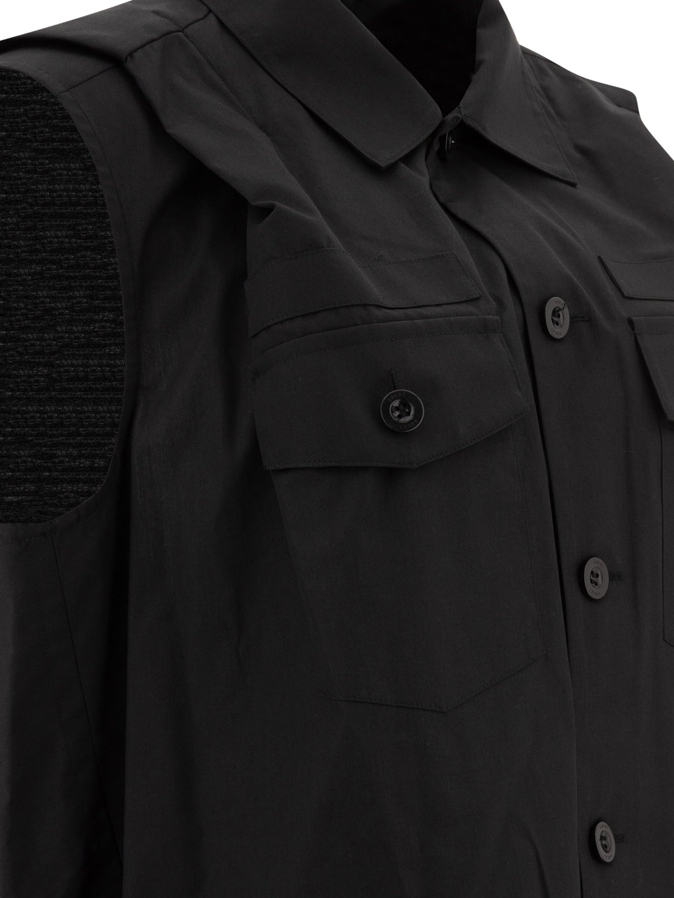 Sacai Shirt Dress Dresses - Black | bb4e7664f176769f2d9a5dc5bf44f331f04496a6