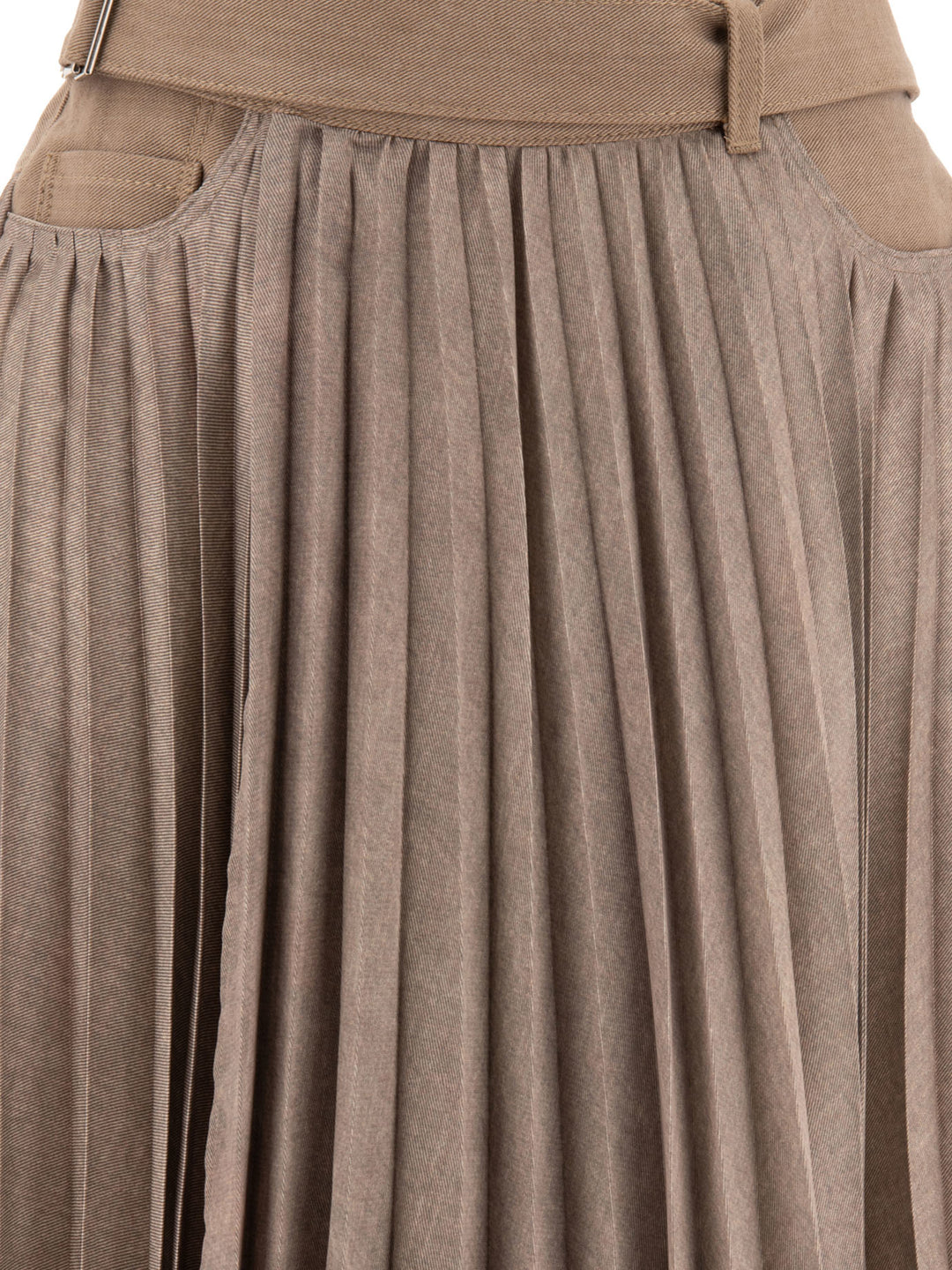 Sacai Pleated Skirt Skirts - Beige | 9cc63759a169d5b1ce720202c736d4c7d2c2ef7f