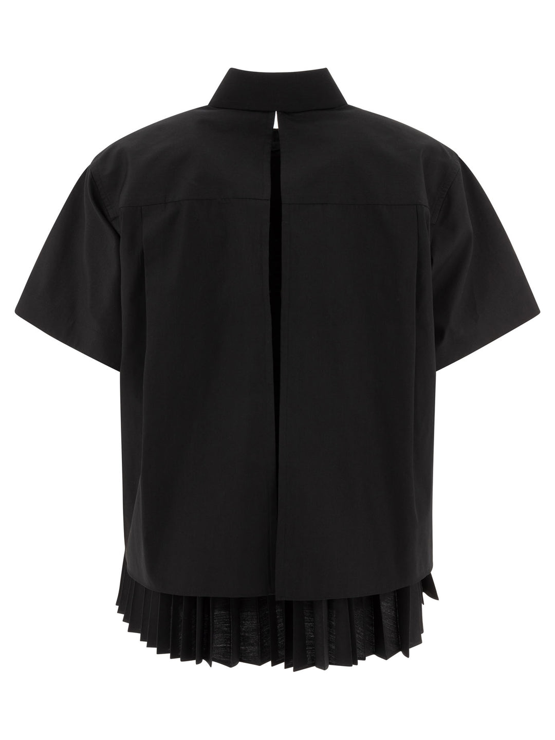 Sacai Cotton Poplin Shirt Shirts - Black | 8bd1651bee931e03df3e2b27654440120f6d0dcd